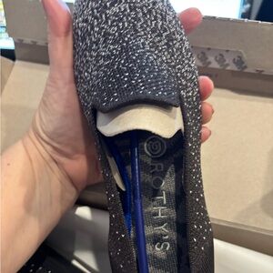 Rothy's Metallic Herringbone Flats 7.5